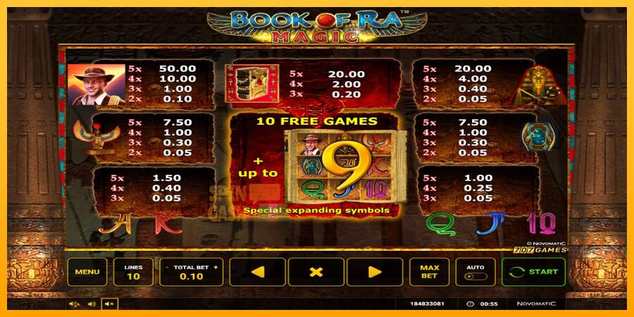 Spielautomat Book of Ra Magic für echtes geld 3