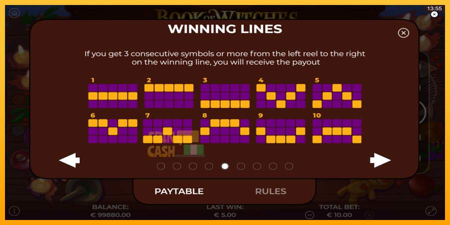 Spielautomat Book of Witches für echtes geld 7