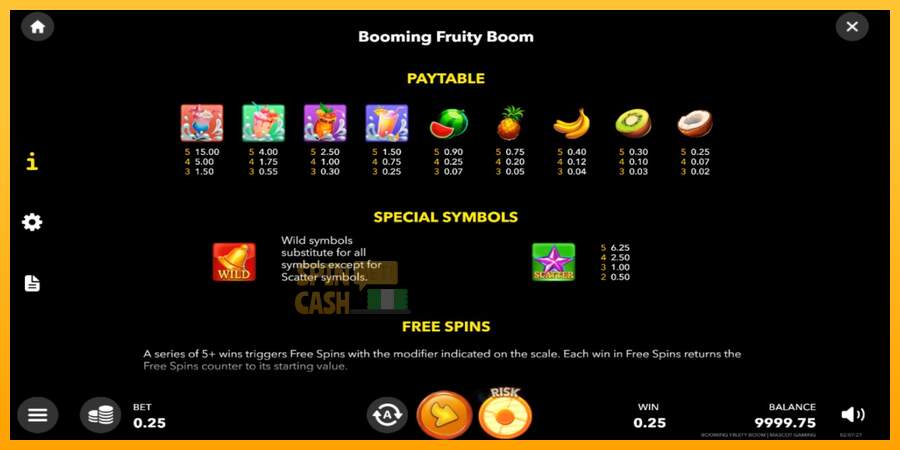 Spielautomat Booming Fruity Boom für echtes geld 5