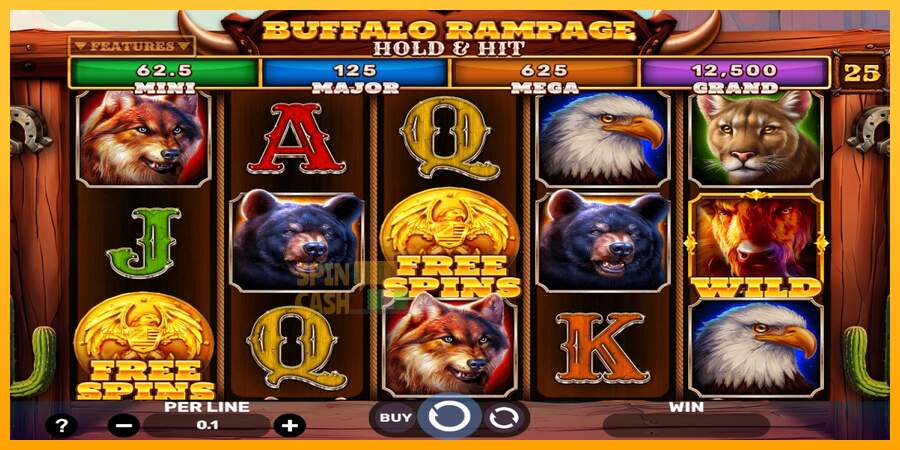 Spielautomat Buffalo Rampage Hold & Hit für echtes geld 1