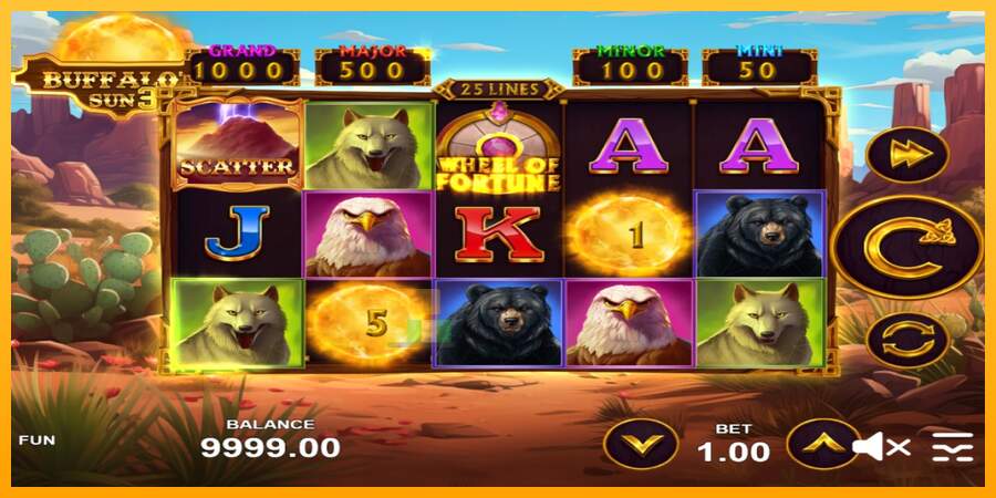 Spielautomat Buffalos Sun 3 für echtes geld 2