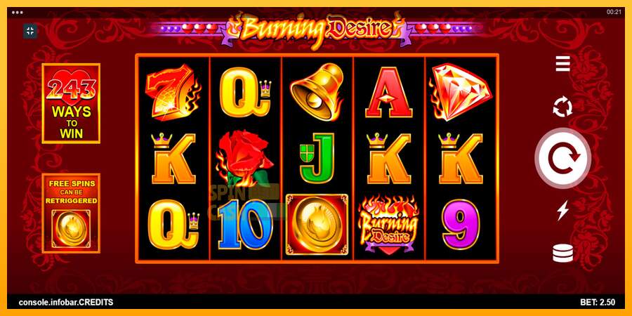 Spielautomat Burning Desire für echtes geld 7