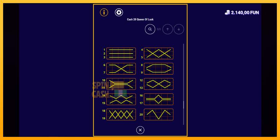 Spielautomat Cash 20 Queen of Luck für echtes geld 7