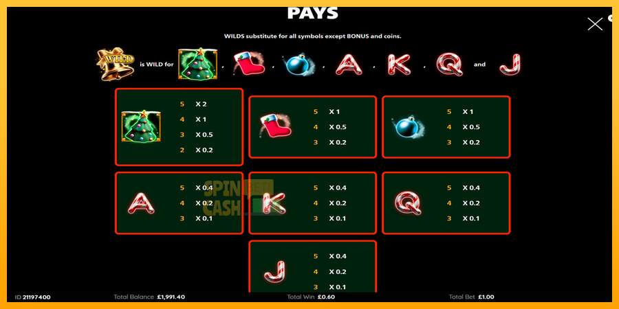 Spielautomat Cash Falls: Add Em Up Christmas für echtes geld 7