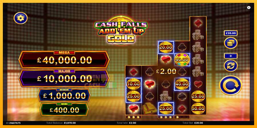 Spielautomat Cash Falls: Add Em Up Gold für echtes geld 4