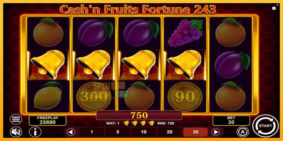 Spielautomat Cashn Fruits Fortune 243 für echtes geld 5