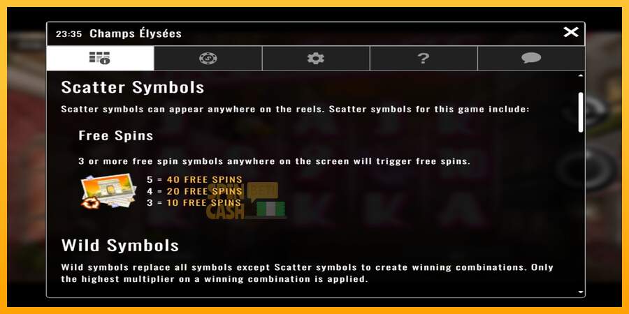 Spielautomat Champs-Elysees für echtes geld 3