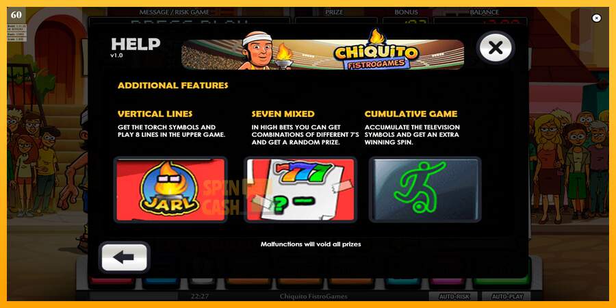 Spielautomat Chiquito FistroGames für echtes geld 7