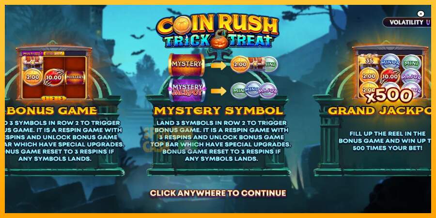 Spielautomat Coin Rush: Trick o Treat für echtes geld 1