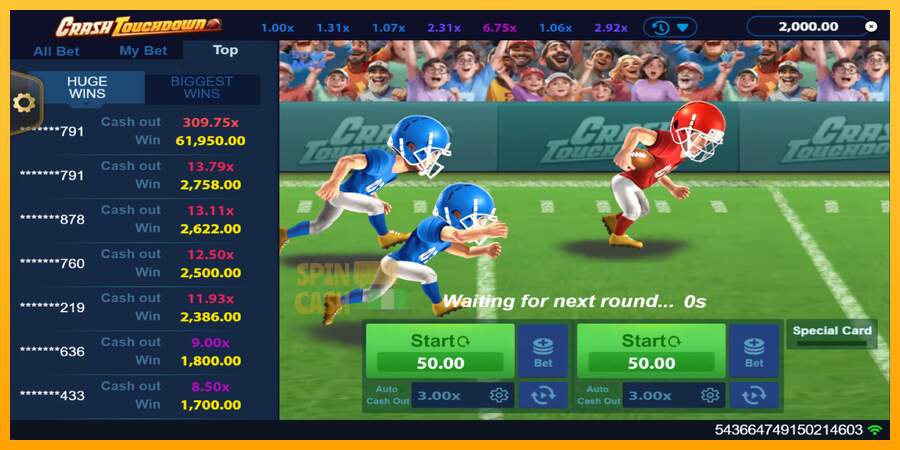 Spielautomat Crash Touchdown für echtes geld 2