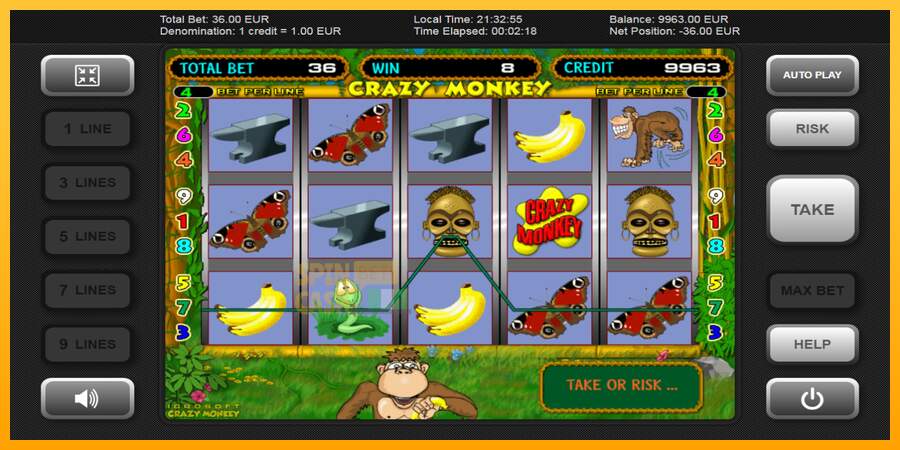 Spielautomat Crazy Monkey für echtes geld 2