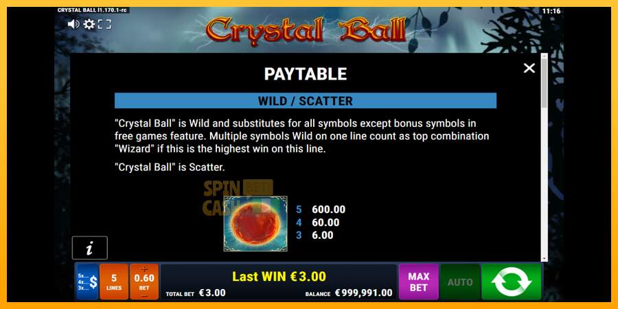 Spielautomat Crystal Ball für echtes geld 5