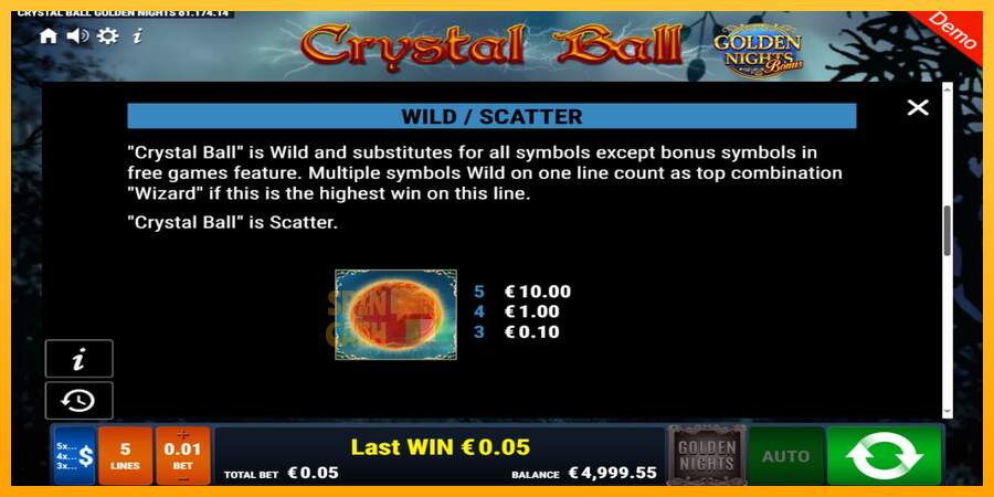 Spielautomat Crystal Ball Golden Nights für echtes geld 4