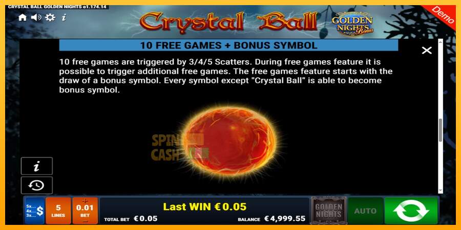 Spielautomat Crystal Ball Golden Nights für echtes geld 5