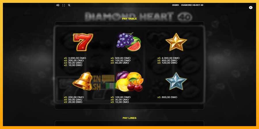 Spielautomat Diamond Heart 40 für echtes geld 5