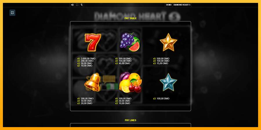 Spielautomat Diamond Heart 5 für echtes geld 6