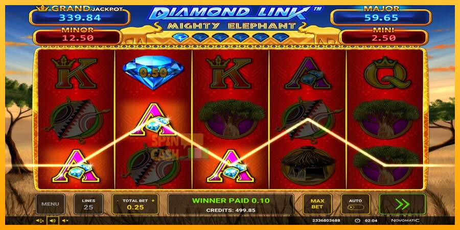 Spielautomat Diamond Link: Mighty Elephant für echtes geld 2