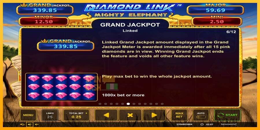 Spielautomat Diamond Link: Mighty Elephant für echtes geld 4