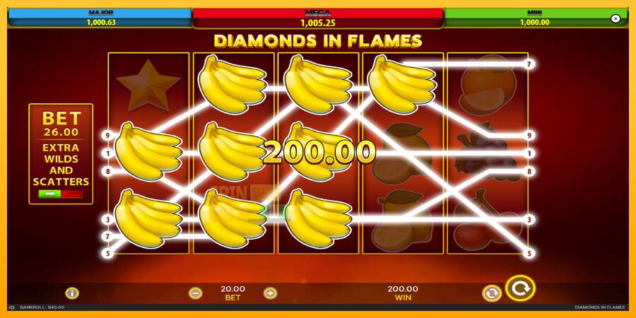 Spielautomat Diamonds in Flames für echtes geld 4