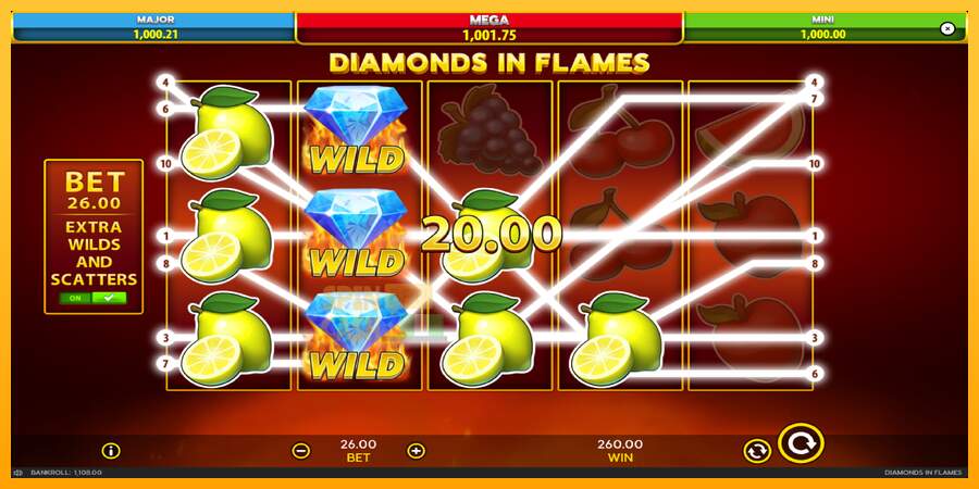 Spielautomat Diamonds in Flames für echtes geld 6