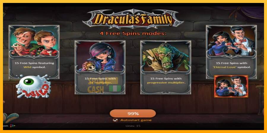 Spielautomat Dracula’s Family für echtes geld 1