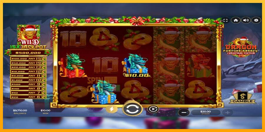 Spielautomat Dragon Fortune Frenzy Christmas Edition für echtes geld 3