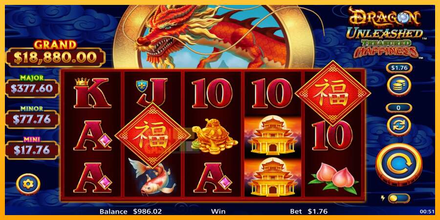 Spielautomat Dragon Unleashed Treasured Happiness für echtes geld 3