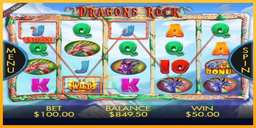 Spielautomat Dragons Rock für echtes geld 3