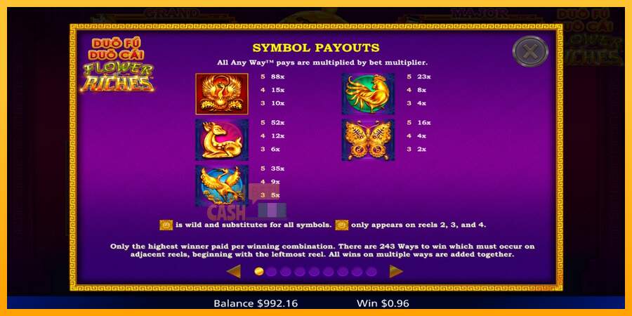 Spielautomat Duo Fu Duo Cai Flower Riches für echtes geld 4