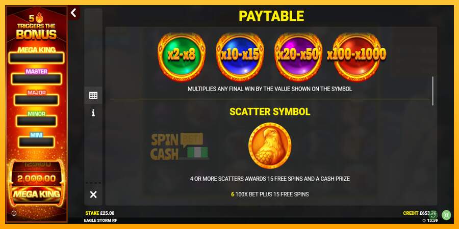 Spielautomat Eagle Storm Rapid Fire Jackpots für echtes geld 6