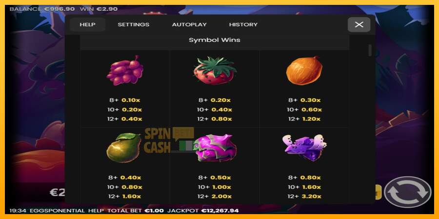 Spielautomat Eggsponential für echtes geld 4