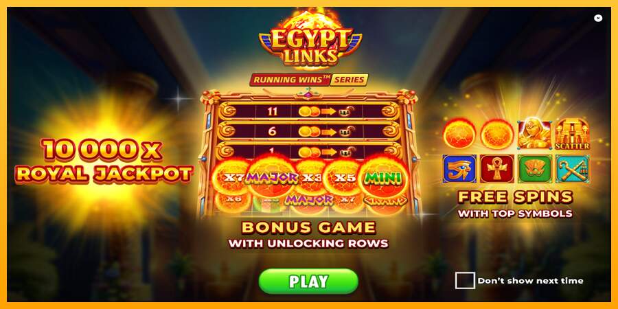 Spielautomat Egypt Links: Running Wins für echtes geld 1