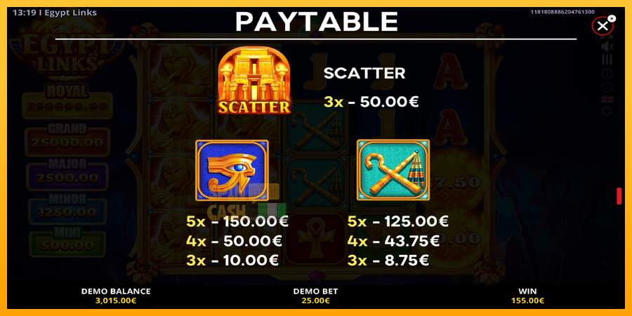 Spielautomat Egypt Links: Running Wins für echtes geld 6