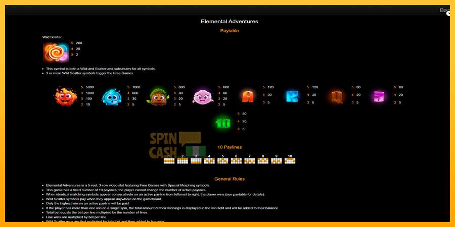 Spielautomat Elemental Adventures für echtes geld 7
