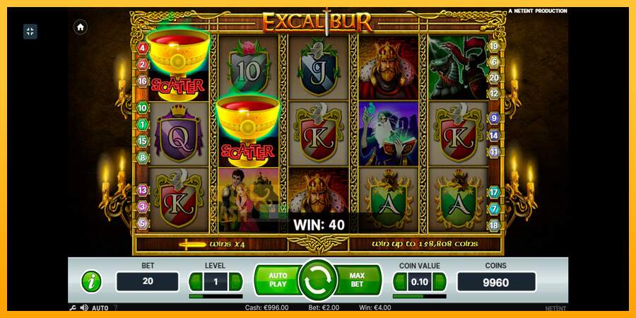 Spielautomat Excalibur für echtes geld 2