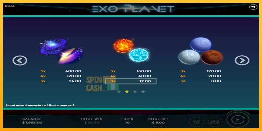 Spielautomat Exo Planet für echtes geld 5