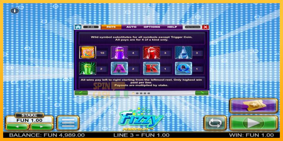 Spielautomat Fizzy Pennyslot für echtes geld 4