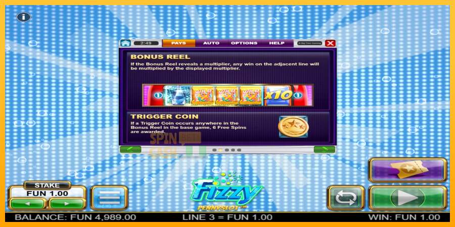 Spielautomat Fizzy Pennyslot für echtes geld 5