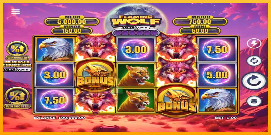 Spielautomat Flaming Wolf Link & Win für echtes geld 2