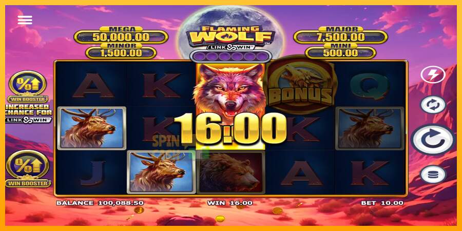 Spielautomat Flaming Wolf Link & Win für echtes geld 3