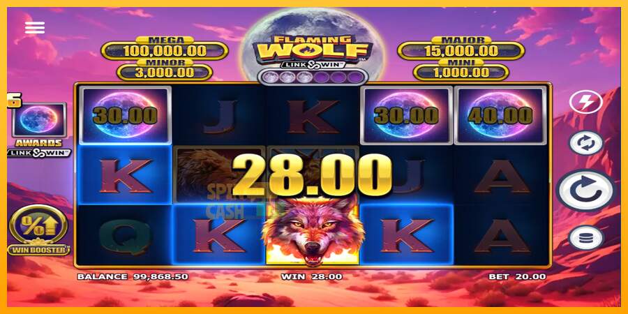 Spielautomat Flaming Wolf Link & Win für echtes geld 5