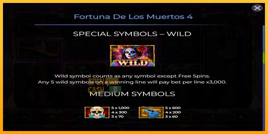 Spielautomat Fortuna De Los Muertos 4 für echtes geld 6