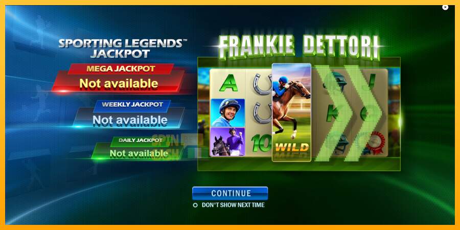 Spielautomat Frankie Dettori Sporting Legends für echtes geld 1