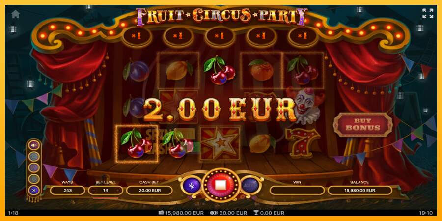 Spielautomat Fruit Circus Party für echtes geld 3