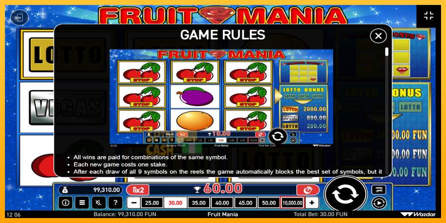 Spielautomat Fruit Mania für echtes geld 6