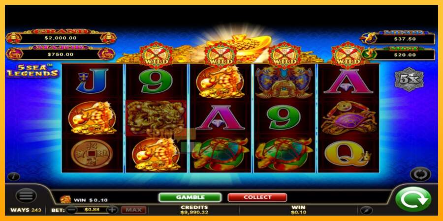 Spielautomat Fu Lai Cai Lai 5 Sea Legends für echtes geld 3