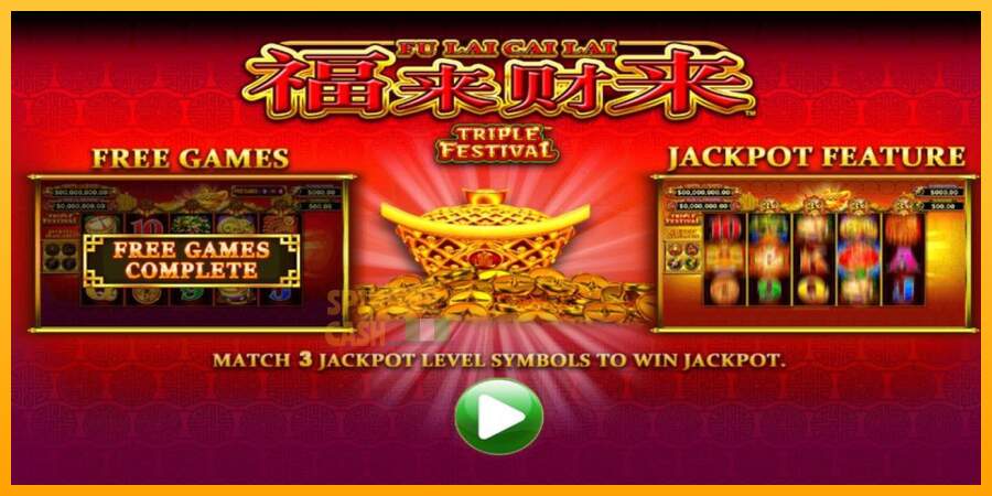 Spielautomat Fu Lai Cai Lai Triple Festival für echtes geld 1