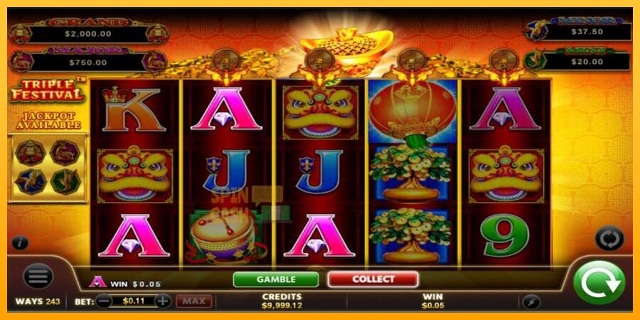 Spielautomat Fu Lai Cai Lai Triple Festival für echtes geld 3