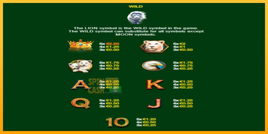 Spielautomat Full Moon: White King PowerPlay Jackpot für echtes geld 6