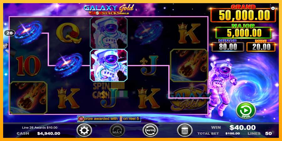 Spielautomat Galaxy Gold CashStacks Gold für echtes geld 3